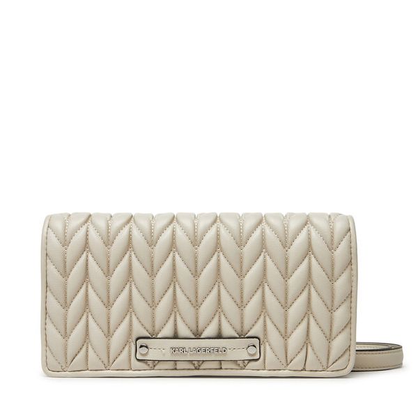 Torebka KARL LAGERFELD. Szare listonoszki damskie KARL LAGERFELD, bez wzorów, bez dodatków. Za 409.99 zł.