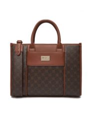 Nine West Torebka EO-KENTUCKY-LDA8168 Brązowy. Brązowe torebki do ręki damskie Nine West, bez wzorów, z materiału, bez dodatków. Za 369.99 zł.
