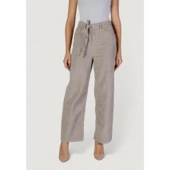 Spodnie Kobieta ONLY ONLBLEECKER MW BELT LOOSE CORD PANT PN. Brązowe spodnie sportowe damskie Only, bez wzorów, z bawełny. W wyprzedaży za 179.80 zł.