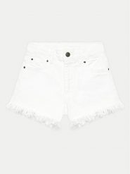 Coccodrillo Szorty jeansowe WC4123201JCG Biały Regular Fit. Białe spodenki dla dziewczynek COCCODRILLO, bez wzorów, z bawełny. Za 89.99 zł.