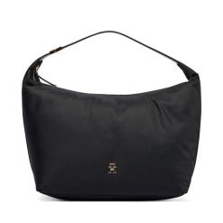 Torebka Tommy Hilfiger. Czarne torebki do ręki damskie Tommy Hilfiger, bez wzorów, z nylonu, klasyczne, bez dodatków. Za 569.99 zł.