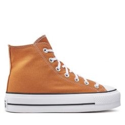 Trampki Converse. Brązowe trampki i tenisówki damskie Converse, bez wzorów, retro, bez zapięcia. Za 259.99 zł.
