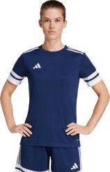 Adidas Koszulka damska adidas Squadra 25 Jersey granatowa JI9987 2XL. T-shirty damskie Adidas, xl, bez wzorów, z jersey, bez kołnierzyka. Za 90.33 zł.