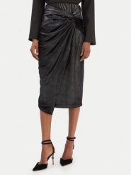 Rinascimento Spódnica midi CFC0126525003 Czarny Slim Fit. Czarne spódnice damskie Rinascimento, xl, bez wzorów, z syntetyku, midi. Za 379.99 zł.