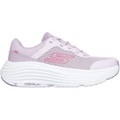 Buty sportowe damskie Skechers Max Cushioning Endea. Fioletowe obuwie sportowe damskie Skechers, bez wzorów, z syntetyku, trekkingowe, Skechers Sport. Za 490.00 zł.