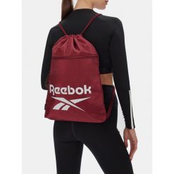 Worek Reebok. Czerwone plecaki damskie Reebok, bez wzorów, sportowe. Za 59.99 zł.