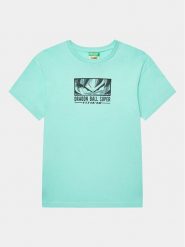 United Colors Of Benetton T-Shirt 3096C10ED Niebieski Regular Fit. Niebieskie t-shirty dla chłopców United Colors Of Benetton, bez wzorów, z bawełny, bez ramiączek. Za 69.99 zł.