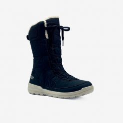 Buty turystyczne śniegowce damskie Quechua SH500 Warm wodoodporne. Niebieskie obuwie sportowe damskie QUECHUA, bez wzorów, trekkingowe. W wyprzedaży za 119.99 zł.