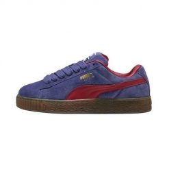 Buty do chodzenia damskie Puma Suede Xl. Niebieskie obuwie sportowe damskie Puma, z aplikacjami, z jeansu, trekkingowe, Puma Suede. Za 504.00 zł.