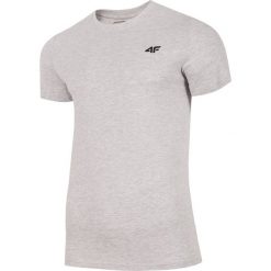 T-shirt męski TSM300 - chłodny jasny szary melanż. T-shirty męskie marki 4f. Za 39.99 zł.