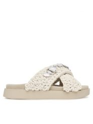 Inuikii Klapki Woven Stones 1004.003.0073 Biały. Białe klapki damskie Inuikii, bez wzorów, z materiału, bez obcasa. Za 899.99 zł.