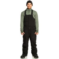 Spodnie snowboardowe męskie Quiksilver Utility Bib. Czarne spodnie snowboardowe męskie Quiksilver, m, bez wzorów, snowboardowy. W wyprzedaży za 894.00 zł.