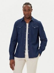 Mustang Koszula jeansowa Duver 1016950 Granatowy Regular Fit. Niebieskie koszule męskie Mustang, m, bez wzorów, z bawełny, bez kołnierzyka, bez ramiączek. Za 289.99 zł.