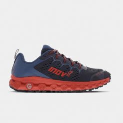 Buty do biegania męskie, Inov-8 Parkclaw G 280. Niebieskie buty sportowe męskie Inov-8, z gumy, bez zapięcia, do biegania. Za 549.99 zł.