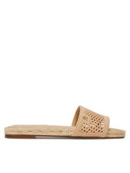 Tommy Hilfiger Espadryle Knit Mesh Espadrille Flat Sandal FW0FW08744 Beżowy. Brązowe espadryle damskie Tommy Hilfiger, bez wzorów, z materiału, bez obcasa, bez zapięcia. Za 219.99 zł.