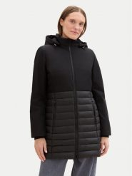 Tom Tailor Parka 1041491 Czarny Regular Fit. Czarne kurtki damskie Tom Tailor, xs, bez wzorów, z syntetyku, bez kaptura. Za 619.99 zł.