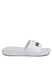 Puma Klapki Popcat 20 372279 02 Biały. Białe obuwie sportowe damskie Puma, bez wzorów, ze skóry. Za 149.99 zł.