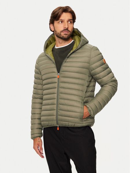 Save The Duck Kurtka zimowa D30650M GIGA19 Zielony Regular Fit. Zielone kurtki męskie SAVE THE DUCK, na zimę, m, bez wzorów, z syntetyku, bez kaptura. Za 539.99 zł.