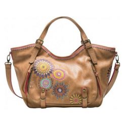 Desigual Torebka Damska Amelie Rotterdam, Brązowa. Brązowe torby na ramię damskie Desigual. Za 350.00 zł.