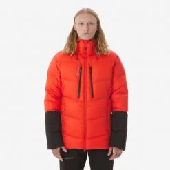 Ciepła alpinistyczna kurtka puchowa męska Makalu. Czarne kurtki męskie SIMOND, l, bez wzorów, z materiału, z kapturem. Za 749.99 zł.