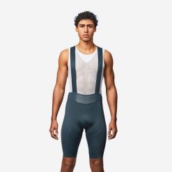 Spodenki rowerowe szosowe Van Rysel RCR R 4. Niebieskie krótkie spodenki sportowe męskie VAN RYSEL, l, bez wzorów, z tworzywa sztucznego, rowerowe. Za 319.99 zł.