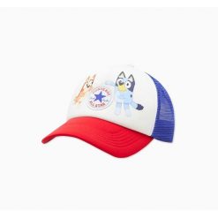 Czapka z daszkiem Converse Cam Bluey. Białe czapki i kapelusze męskie Converse, bez wzorów, klasyczne. Za 122.00 zł.