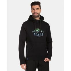 Męska bawełniana bluza z kapturem Kilpi NORTHEN-M. Czarne bluzy męskie Kilpi, m, bez wzorów, z bawełny, z kapturem. Za 318.77 zł.