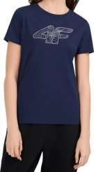 4f Koszulka damska 4F F3309 granatowa 4FWMM00TTSHF3309 31S M. T-shirty damskie 4f, m, bez wzorów, bez kołnierzyka. Za 53.98 zł.