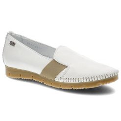 Mokasyny damskie Simen, wsuwane z miękkiej naturalnej skóry, białe, 6999. Białe mokasyny damskie Simen, z gumy, eleganckie. Za 179.00 zł.