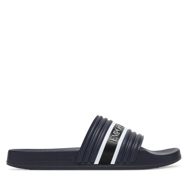 Klapki Emporio Armani. Niebieskie klapki męskie Emporio Armani. Za 206.99 zł.
