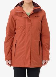 Płaszcz ocieplany damski Vaude Rosemoor Padded Parka. Czerwone parki damskie Vaude, na zimę, m, bez wzorów, bez kaptura. Za 709.49 zł.