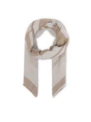 Calvin Klein Chusta Calvin Chambray Square Scarf LV04F8085G Beżowy. Brązowe czapki i kapelusze damskie Calvin Klein, bez wzorów, z bawełny. Za 289.99 zł.