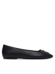 DKNY Baleriny K3522764 Czarny. Czarne baleriny damskie DKNY, bez wzorów, ze skóry, bez obcasa. Za 489.99 zł.