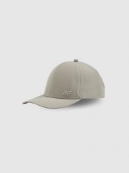 4F Czapka z daszkiem strapback uniseks - szara XS/S (56cm). Szare czapki i kapelusze damskie 4f, bez wzorów, klasyczne. Za 69.99 zł.