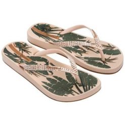 Japonki damskie Ipanema Anat Nature VIII. Brązowe klapki damskie Ipanema, bez wzorów, bez obcasa. Za 79.90 zł.