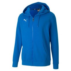 Bluza męska Puma teamGOAL 23 Casuals Hooded Jacket niebieska. Niebieskie bluzy męskie Puma, l, bez wzorów, z kapturem. W wyprzedaży za 202.00 zł.