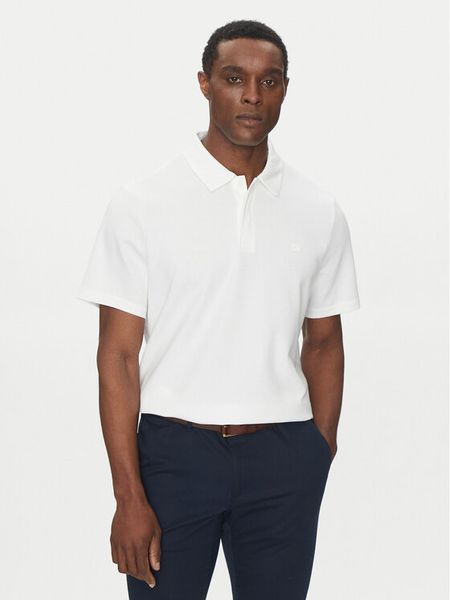 Michael Kors Polo CS552GZH5J Biały Regular Fit. Białe koszulki polo męskie Michael Kors, m, bez wzorów, z bawełny, bez ramiączek. Za 269.99 zł.