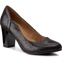 Półbuty CAPRICE - 9-22404-29 Black Reptile 010. Czarne półbuty damskie Caprice, z materiału, eleganckie. W wyprzedaży za 179.00 zł.
