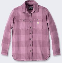 Koszula Wierzchnia Carhartt Twill Shirt Jac Rose. Czerwone koszule męskie Carhartt, m, bez wzorów, bez kaptura. Za 265.11 zł.