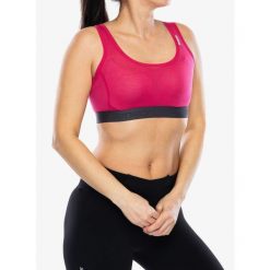 Biustonosz termoaktywny Sensor Merino Active Bra. Czerwone bielizna termoaktywna damska Sensor, xl, bez wzorów, bez ramiączek. Za 119.99 zł.