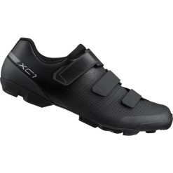Buty rowerowe MTB SH-XC102, czarne. Czarne buty sportowe męskie Shimano, bez zapięcia, rowerowe. Za 440.00 zł.