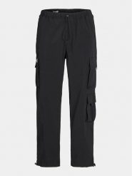 Jack & Jones Spodnie materiałowe Karl 12253626 Czarny Loose Fit. Czarne spodnie materiałowe męskie Jack & Jones, m, bez wzorów, z materiału. Za 239.99 zł.