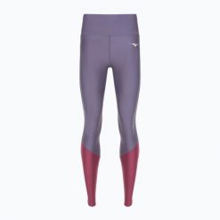 Legginsy do biegania damskie Mizuno BG3000. Fioletowe legginsy damskie Mizuno, l, bez wzorów, z elastanu. Za 139.99 zł.