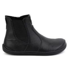 Olivier Damskie buty barefoot sztyblety z zamkiem ocieplane 1263 czarne. Czarne półbuty damskie bez wzorów, ze skóry, biznesowe, bez obcasa, bez zapięcia. Za 559.87 zł.