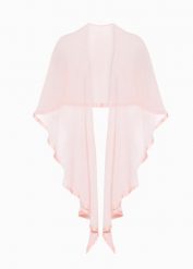 Szal - poncho. Czerwone szaliki i chusty damskie bonprix, bez wzorów, eleganckie. Za 59.99 zł.