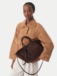 Guess Torebka Allegra HWSG22 37060 Brązowy ciemny. Brązowe torebki do ręki damskie Guess, z aplikacjami, z materiału, bez dodatków. Za 634.99 zł.