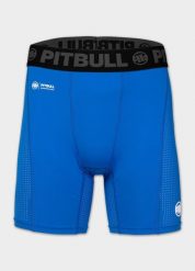 Męskie spodenki sportowe PITBULL elastyczne szorty treningowe RUNWAY. Niebieskie krótkie spodenki sportowe męskie PITBULL, m, bez wzorów, z elastanu, na fitness i siłownię. Za 139.00 zł.