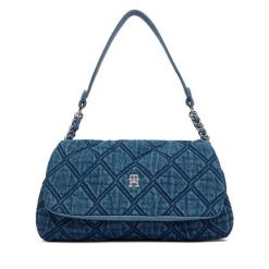 Torebka Tommy Hilfiger. Niebieskie torebki do ręki damskie Tommy Hilfiger, bez wzorów, z denimu, klasyczne, bez dodatków. Za 649.99 zł.