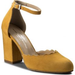 Półbuty BRENDA ZARO - T2525B Aina. Żółte półbuty damskie Brenda Zaro, z materiału. W wyprzedaży za 269.00 zł.