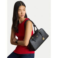 Torebka LAUREN RALPH LAUREN. Czarne torebki do ręki damskie Lauren Ralph Lauren, bez wzorów, klasyczne, bez dodatków. Za 1,798.99 zł.